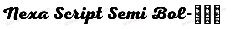 Nexa Script Semi Bol字体转换